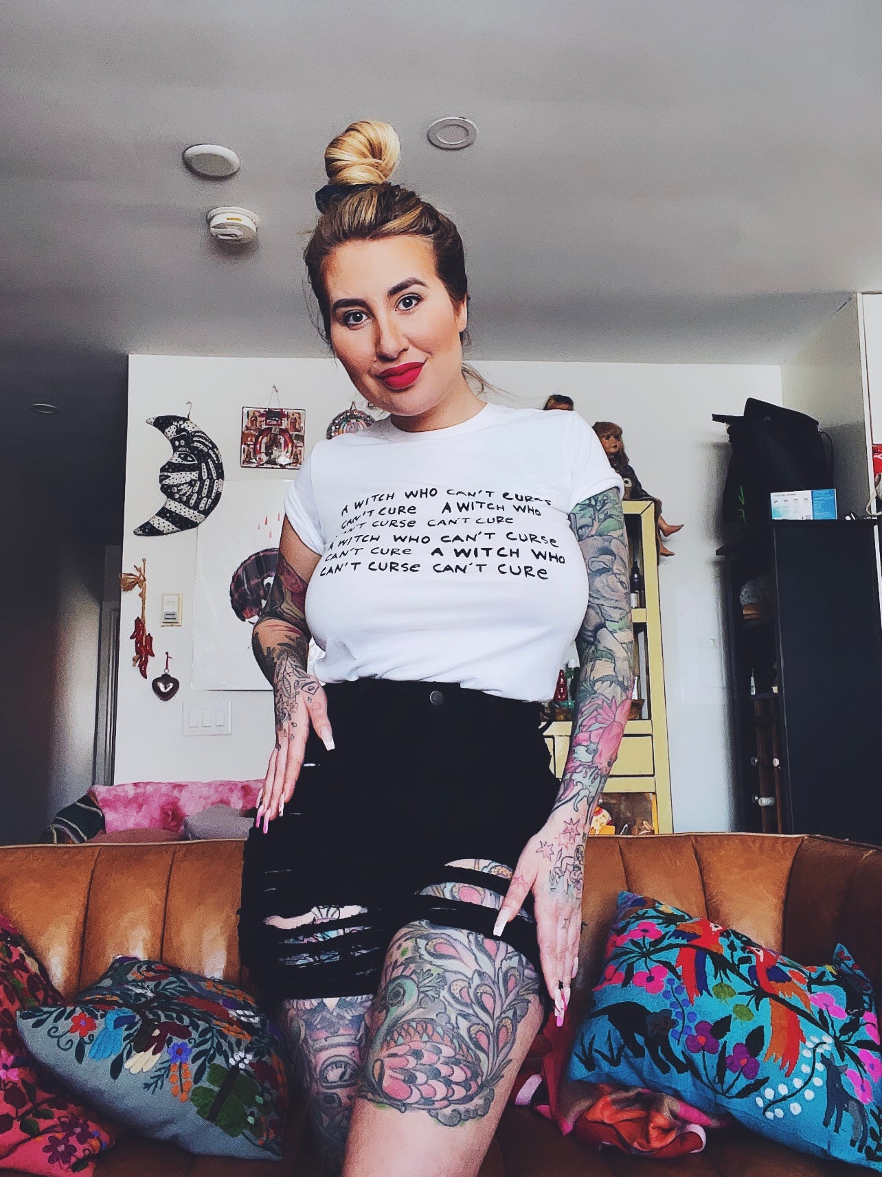 A Witch Who Can't Curse Can't Cure Unisex T-shirt