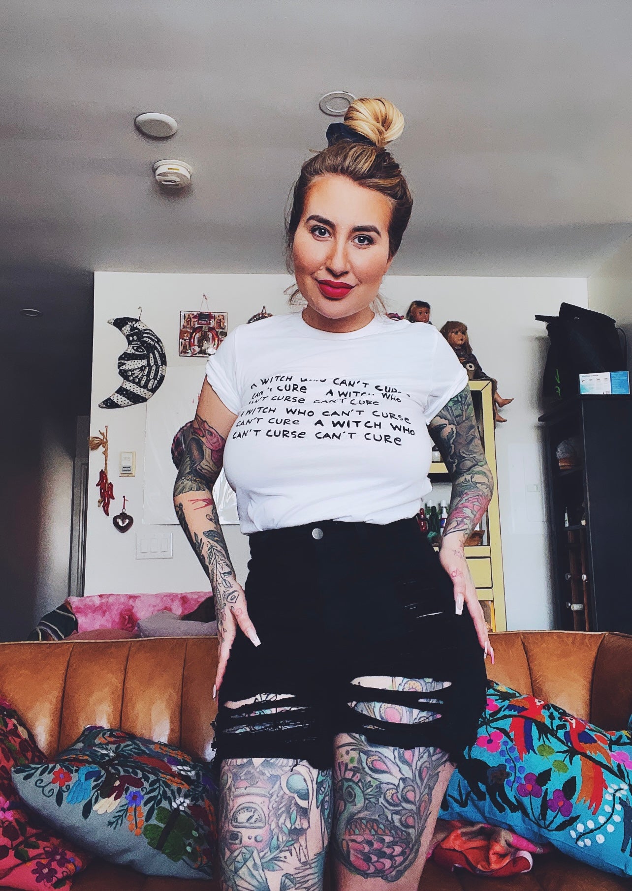 A Witch Who Can't Curse Can't Cure Unisex T-shirt