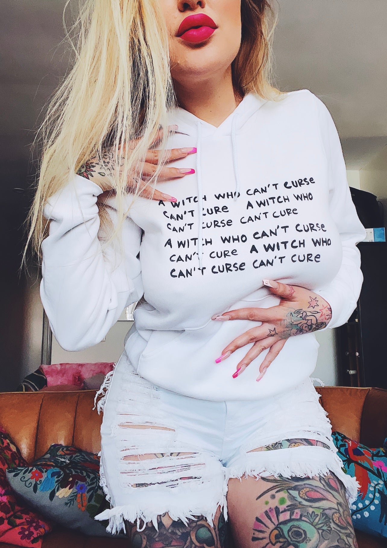A Witch Who Can't Curse Can't Cure Unisex Hoodie